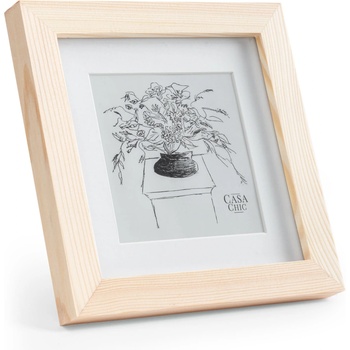 Casa Chic York, рамка за картини, квадратна, 15 × 15 см снимки, паспарту, стъкло (CL-6X6-UNP) (CL-6X6-UNP)