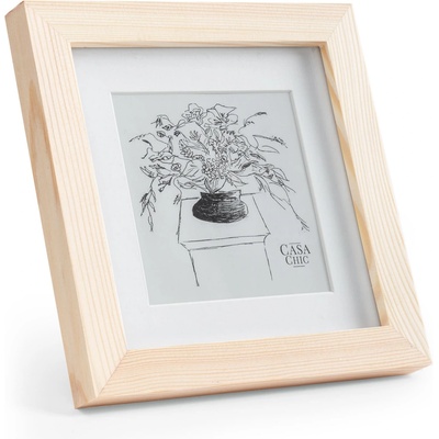 Casa Chic York, рамка за картини, квадратна, 15 × 15 см снимки, паспарту, стъкло (CL-6X6-UNP) (CL-6X6-UNP)