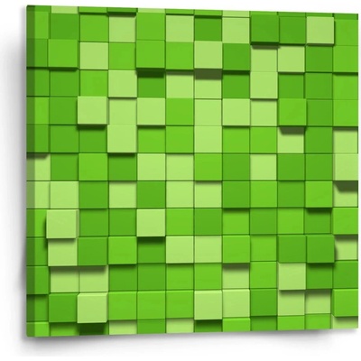 Sablio Obraz Green Blocks 3D Varianta: 110x110cm