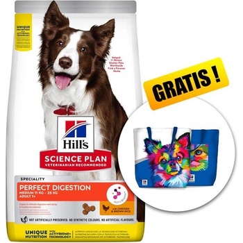 Hill's Science Plan Perfect Digestion pre stredné dospelé psy 14 kg