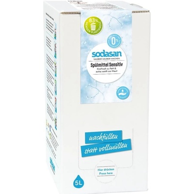 Sodasan Eco tekutý prostriedok na riad Sensitive 5 l
