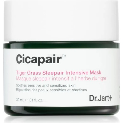 Dr. Jart+ Cicapair Tiger Grass Sleepair Intensive Mask нощна гел маска за намаляване на зачервяванията 30ml