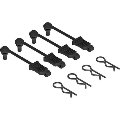 ARRMA Щипки за купе Arrma Body Clip Retainer 1/10 Scale Black (4) ARAC3445 AR390165 (AR390165)