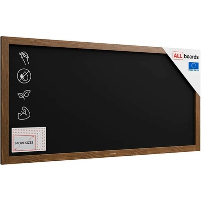 Allboards TB126 tabule černá křídová v dřevěném rámu 120 x 60 cm