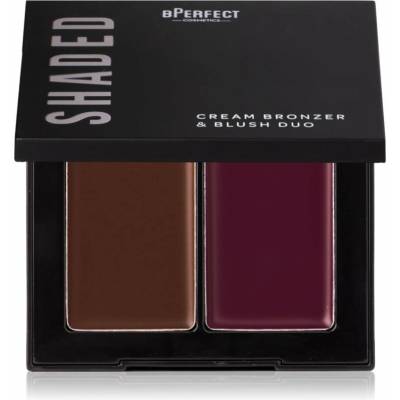 BPerfect Shaded Cream Bronzer & Blush Duo bronzer a tvářenka 05 Deep 7 g