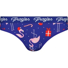 Frogies Dámske nohavičky Flamingo Christmas modrá