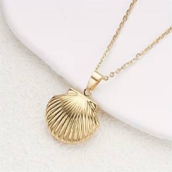 Talitha Колие с разтварящ се медальон „Мида