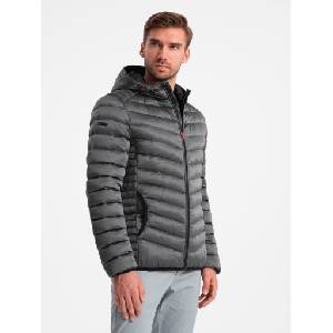 Ombre Clothing Леко изолирано мъжко ватирано яке Ombre Clothing Ombre Clothing | Siv | МЪЖЕ | S