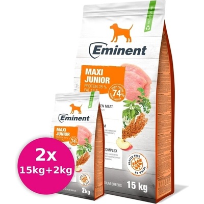 Eminent Dog Maxi Junior 2 x 17 kg