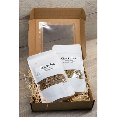 QuickTea Dárkový set MILUJI TĚ Energie a Imunita 2 x 50 g