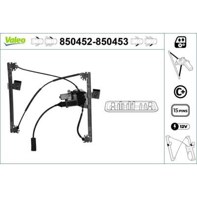 Zvedací zařízení oken VALEO 850453