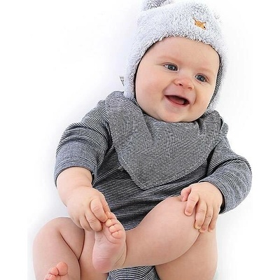 Kojenecká zimní čepice Benny a Mippy světlé šedá