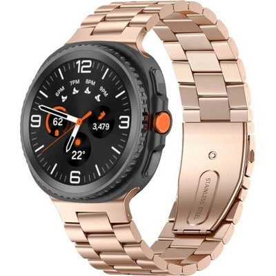 VSECHNONAMOBIL 116991 CLASSIC Kovový řemínek pro Samsung Galaxy Watch8 / Watch8 Classic růžovo-zlatý