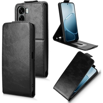 OPPO Вертикален Кожен Калъф за Oppo A6x 5G / A6x 4G - Флип, Магнитен, Стойка, Слот за Карта, Вкл. Протектор - 4 Цвята