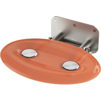 RAVAK Sedadlo do sprchy OVO-P II-ORANGE B8F0000050