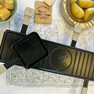 LITTLE BALANCE 8944 Raclette 4 Meuuuh...!, Gril na raklet, až pro 4 osoby, odnímatelný gril, 4