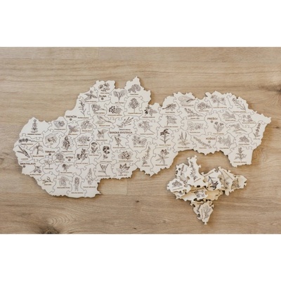 PDK16 Puzzle v drevenej krabičke - Slovensko - Herbár