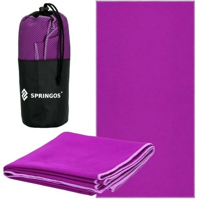 Springos rýchloschnúci uterák Menorca 75 x 150 cm fialová