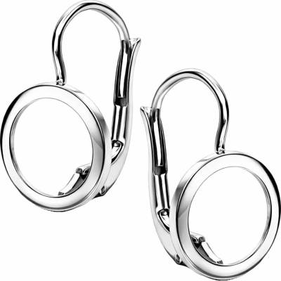Zlaton Náušnice bílé zlato kruh visací 1.5cm 1.35g N13112501671