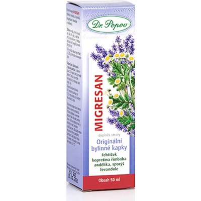 Migresan bylinné kvapky DR. POPOV 50 ml