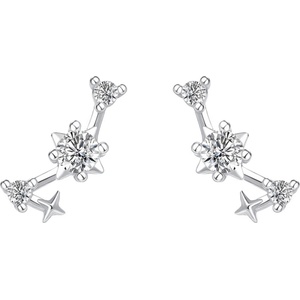 Silenti Jewelry Сребърни обеци "Съзвездие Скорпион