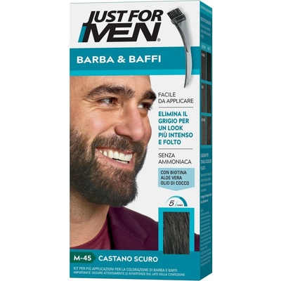 Just for men M-45 Mustache And Beard DARK BROWN tmavo hnedá