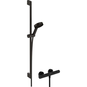 Hansgrohe Pulsify Select S - Душ комплект с термостат, 3 струи, черен мат 24261670 (24261670)