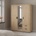 Гардероб трикрилен Mira 3D2S Дъб Jackson Hickory