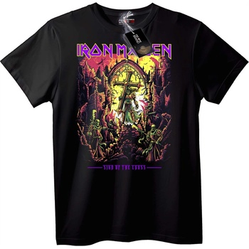 NOONEBRAND Тениска Iron Maiden - Знакът на кръста - S, Black