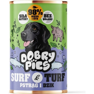 Dobry Pies s pstruhom a diviakom 400 g