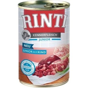 RINTI Kennerfleisch Junior Beef вкусна коснерва за кучета - 0.4кг