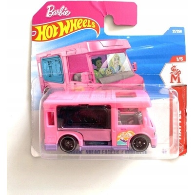 Mattel Hot Wheels BARBIE DREAM CAMPER/OBYTNÝ PRÍVES