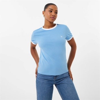 Image 1 of Jack Wills Тениска Jack Wills Trinkey Ringer T-Shirt - Sky Blue