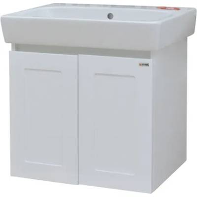 VISOTA МЕБЕЛ ЗА БАНЯ ЛИЛИ 60 С УМИВАЛНИК И ПЛАВНО ЗАТВАРЯНЕ 60х46х87 КОНЗОЛЕН