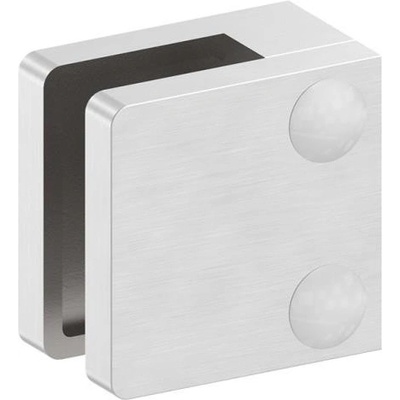 Feldmann 2200-V4A - nerezový držiak skla na rovinu - model 22, AISI 316 brus