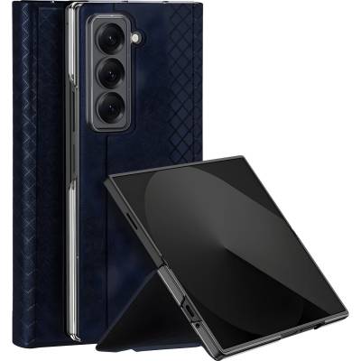 Dux Ducis Bril калъф с книга за Samsung Galaxy Z Fold SE - Син KP36611
