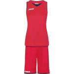 Zeus Дамски къси панталони Zeus Kit Flora Women Basketball Jersey with shorts red