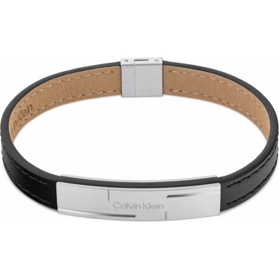 Calvin Klein Pánský kožený náramek Grid Family 35000056
