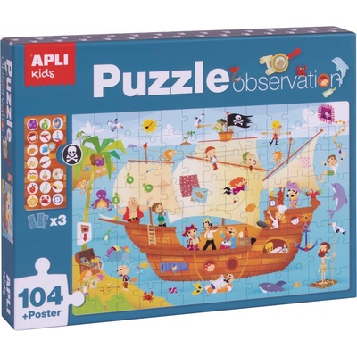 Apli Kids Pozorovací loď pirátů 104el