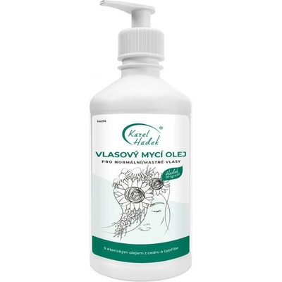 Karel Hádek vlasový mycí olej pro mastné vlasy 500 ml