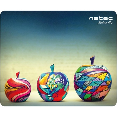 NATEC Podložka pod myš Natec Apples, černá, 220x180mm NPF-1432