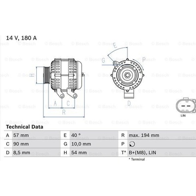 Generátor BOSCH 0 986 048 400