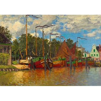 Image 1 of Bluebird Puzzle - Puzzle Claude Monet - Boats at Zaandam, 1871 - 1 000 piese