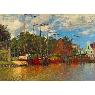 Bluebird Puzzle - Puzzle Claude Monet - Boats at Zaandam, 1871 - 1 000 piese