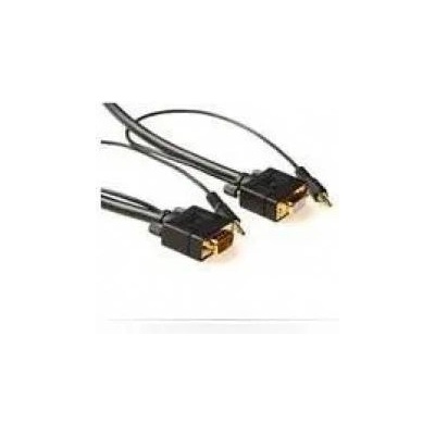 MicroConnect SVGA HD15 5m M-F. 3.5MM 2X 3.5MM 30CM & 30CM M-M