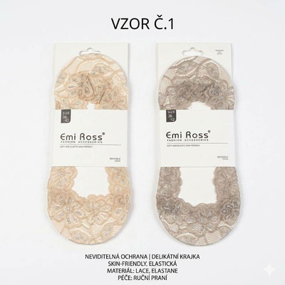 Emi Ross Krajkové ťapky do balerín se silikonem EMS-2311 č.1