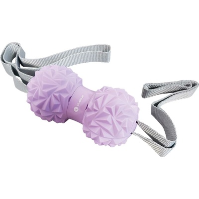 SVELTUS Masážna loptička MASSAGE BALL DUO WITH CORD fialová,sivá