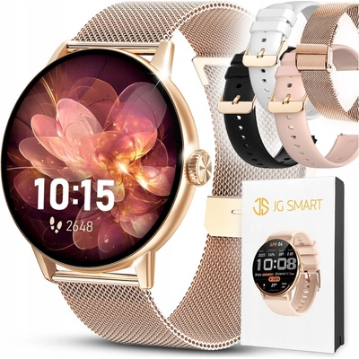 JG SMART M5 AI pamäť 4 GB Hudba Kamera Amoled 4 pruhy zlaté
