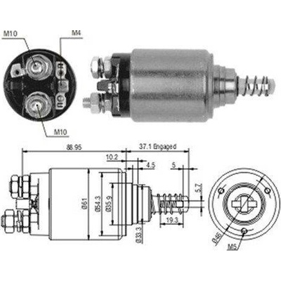 Elektromagnetický spínač, startér MAGNETI MARELLI 940113050189
