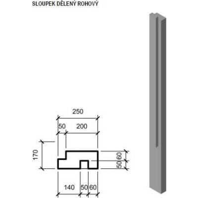 DITON LINIE DŘEVA QUICK WALL WOOD Sloupek dělený rohový 210 DUB tmavý - 25/11/300cm